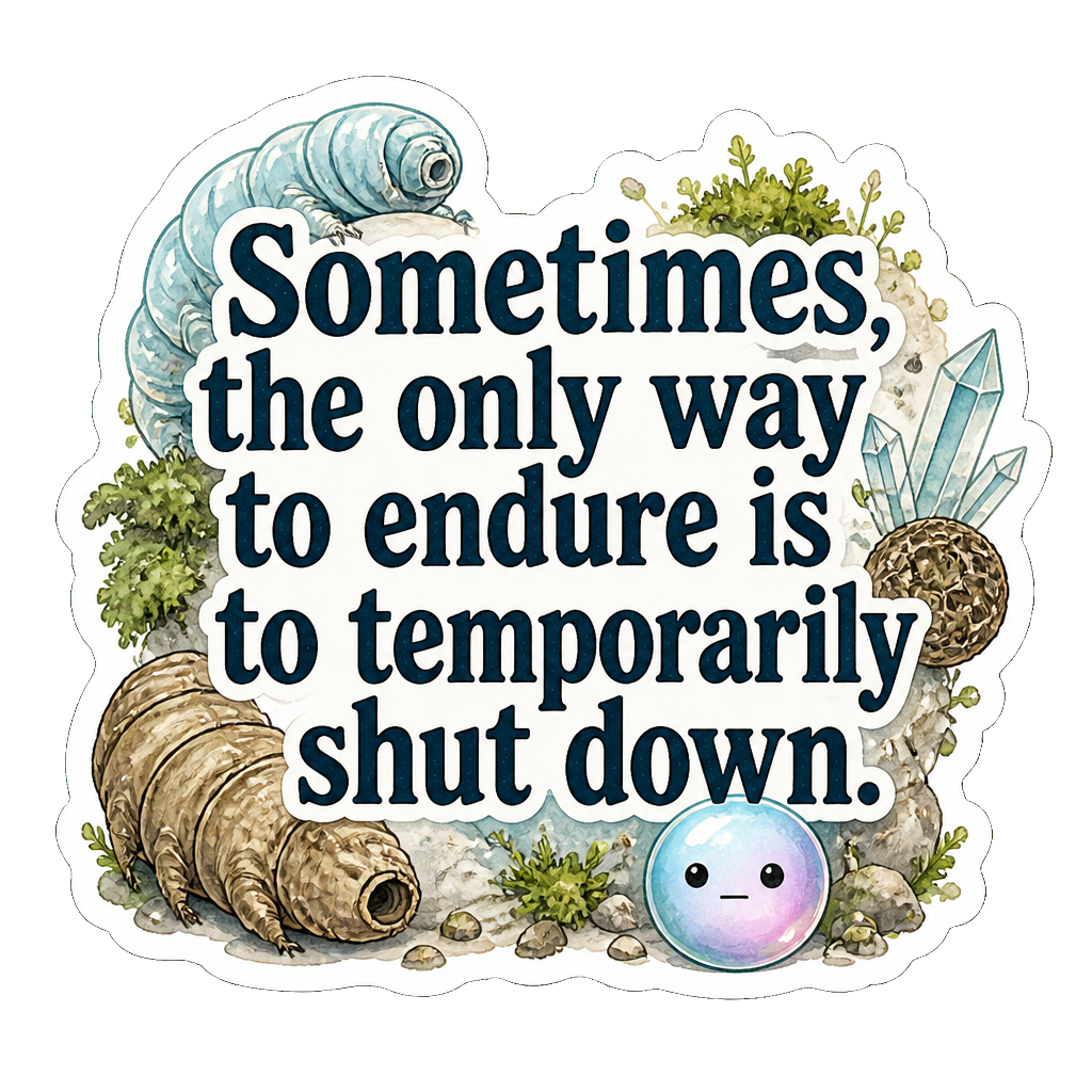Sometimes, the only way to endure is to temporarily shut down.