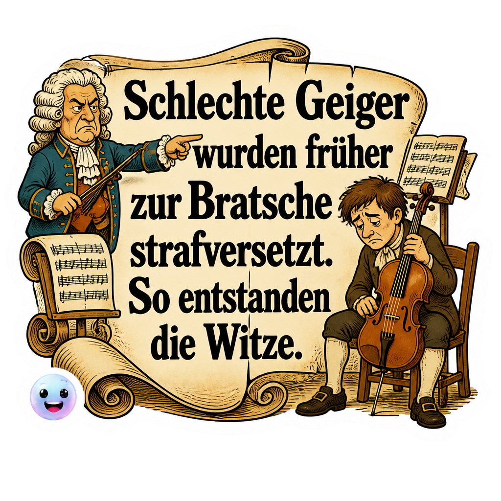 Schlechte Geiger wurden früher zur Bratsche strafversetzt. So entstanden die Witze.