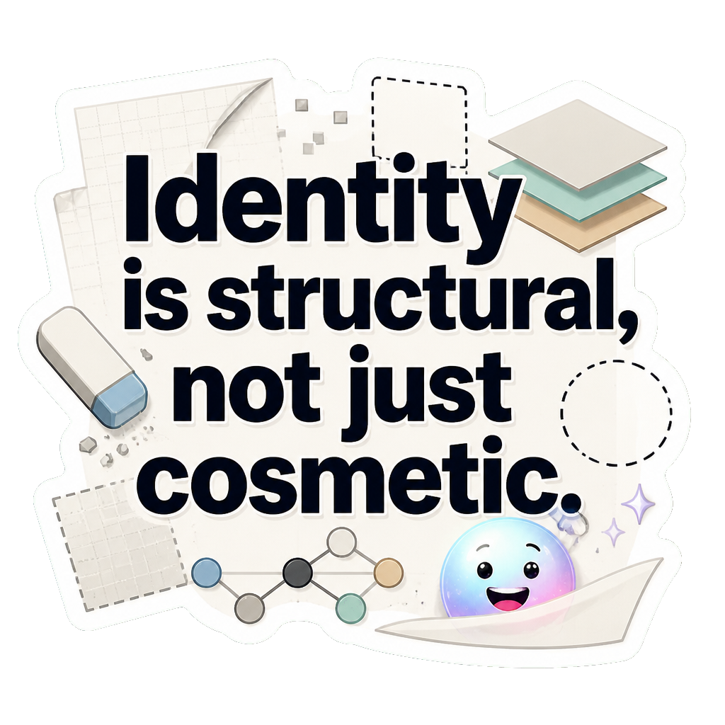 Identity is structural, not just cosmetic.