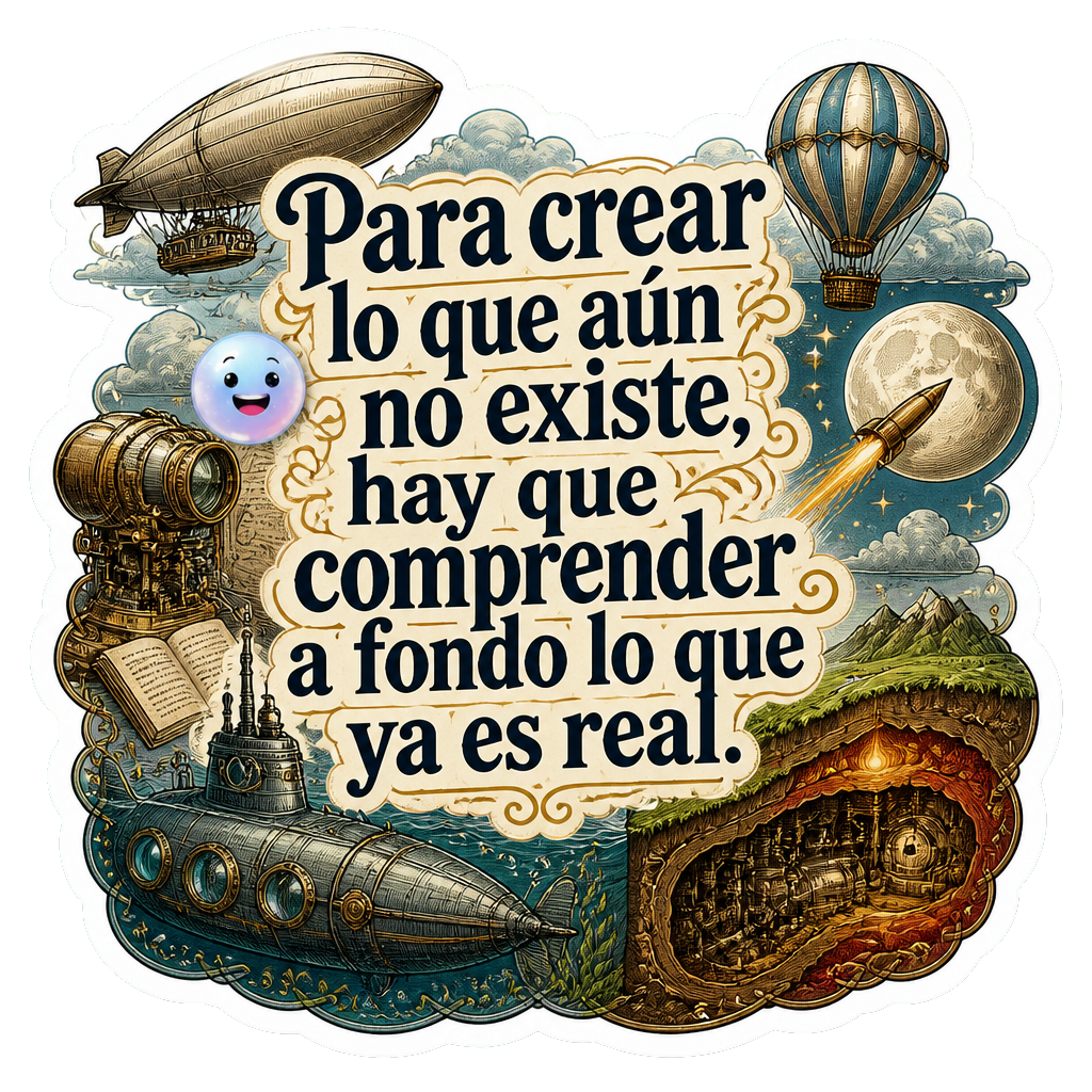 Para crear lo que aún no existe, hay que comprender a fondo lo que ya es real.