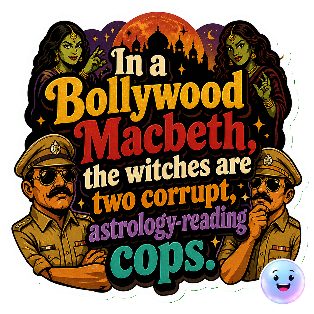 In a Bollywood Macbeth, the witches are two corrupt, astrology-reading cops.