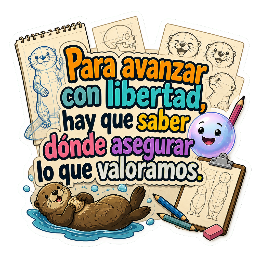Para avanzar con libertad, hay que saber dónde asegurar lo que valoramos.