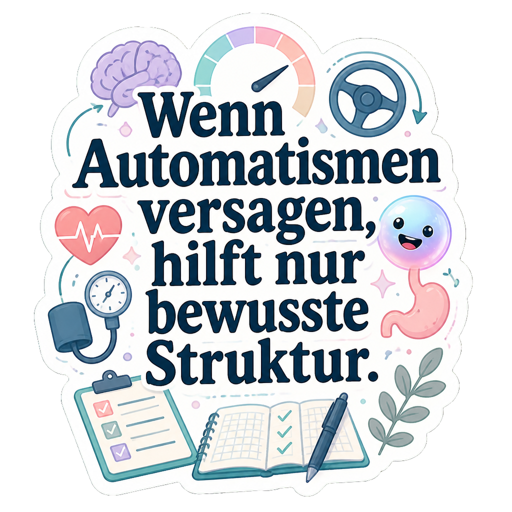 Wenn Automatismen versagen, hilft nur bewusste Struktur.