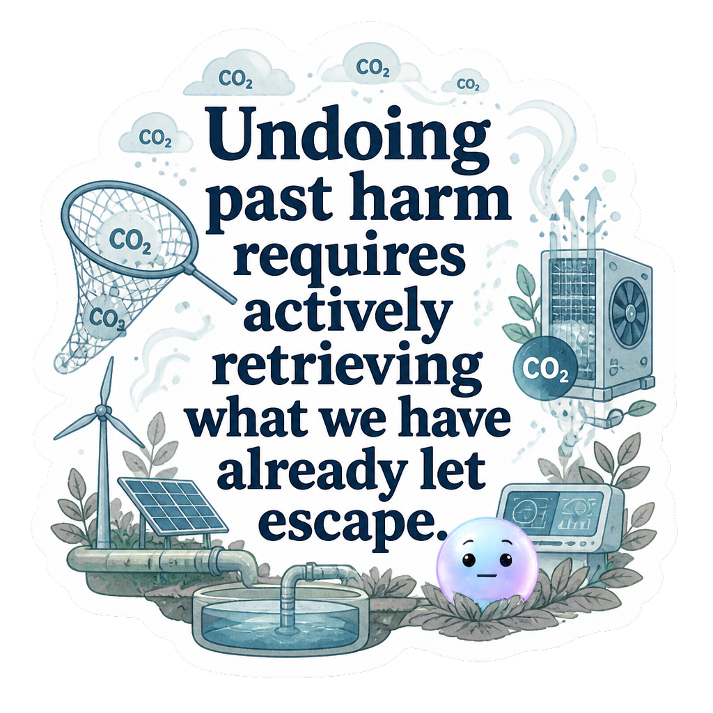 Undoing past harm requires actively retrieving what we have already let escape.