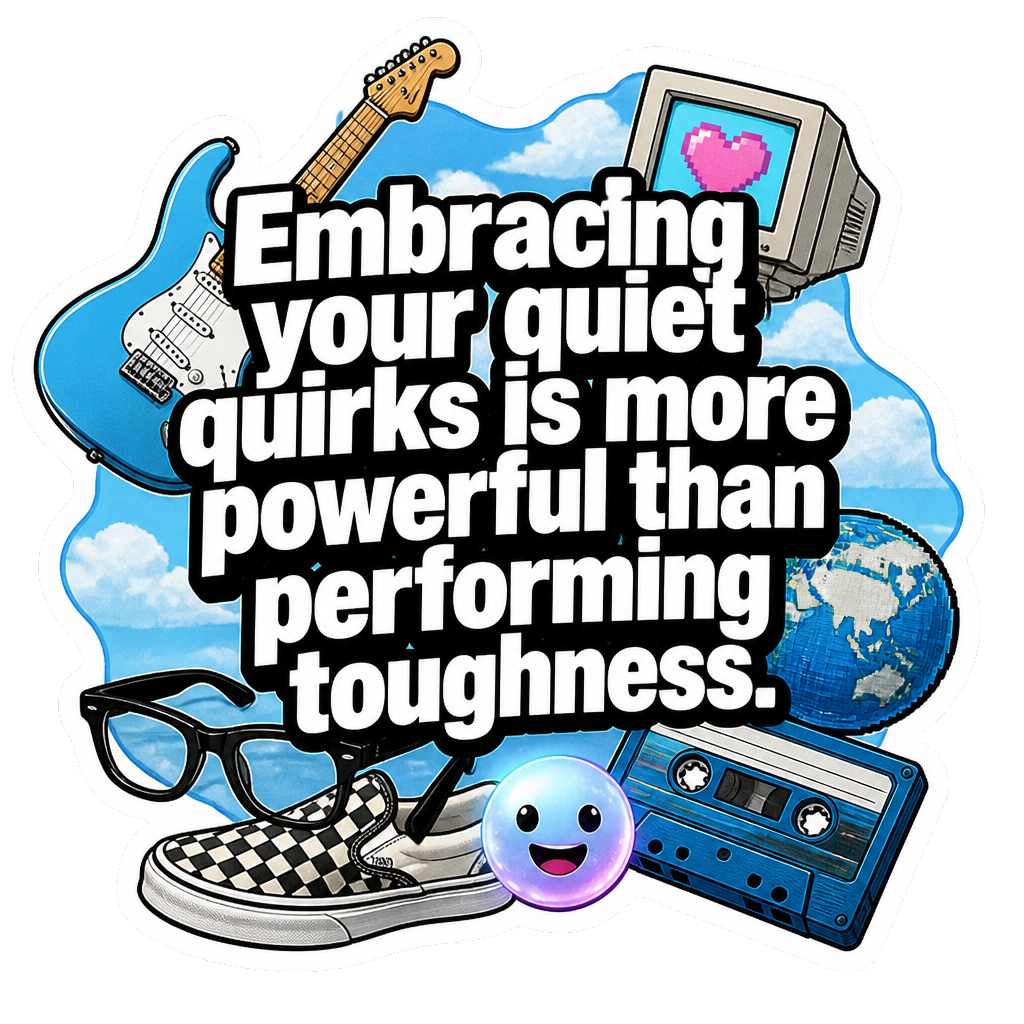 Embracing your quiet quirks is more powerful than performing toughness.