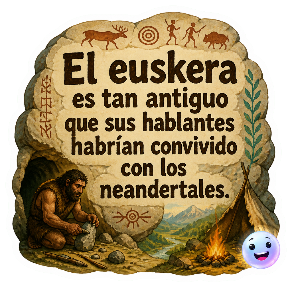 El euskera es tan antiguo que sus hablantes habrían convivido con los neandertales.