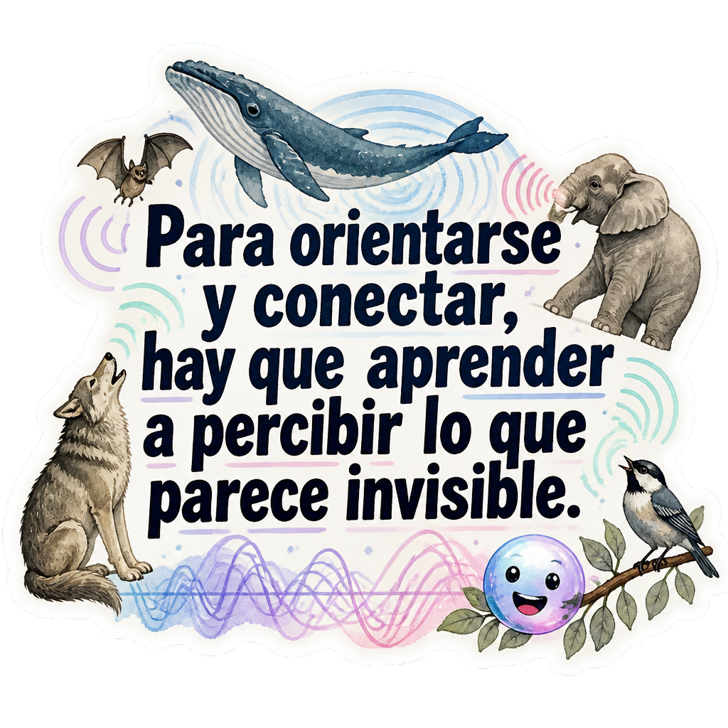 Para orientarse y conectar, hay que aprender a percibir lo que parece invisible.