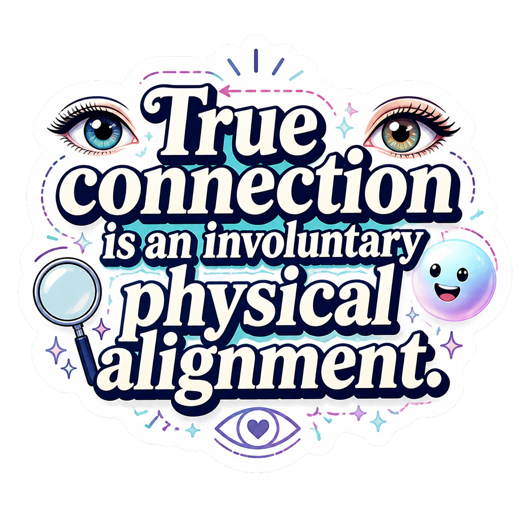 True connection is an involuntary physical alignment.