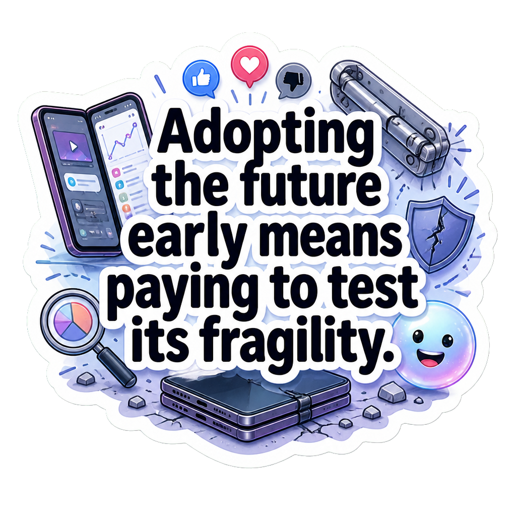 Adopting the future early means paying to test its fragility.