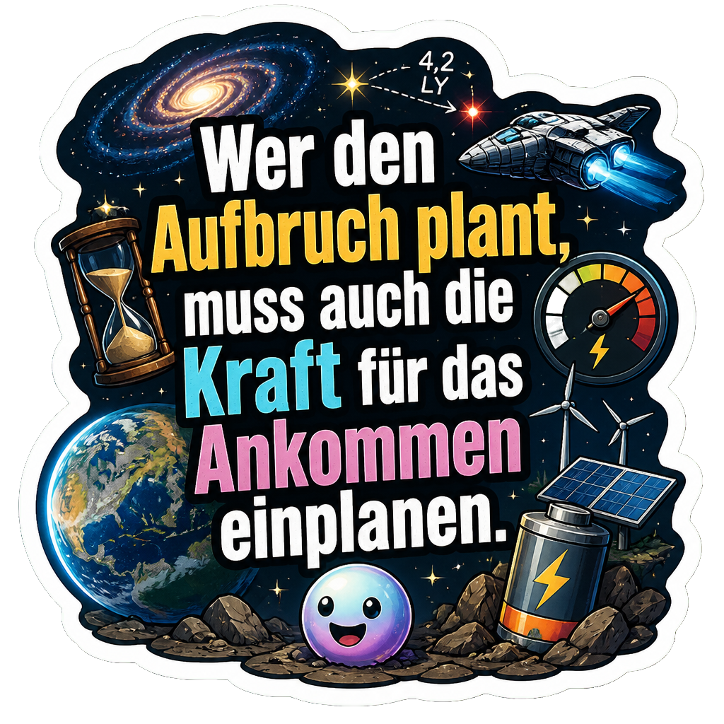 Wer den Aufbruch plant, muss auch die Kraft für das Ankommen einplanen.