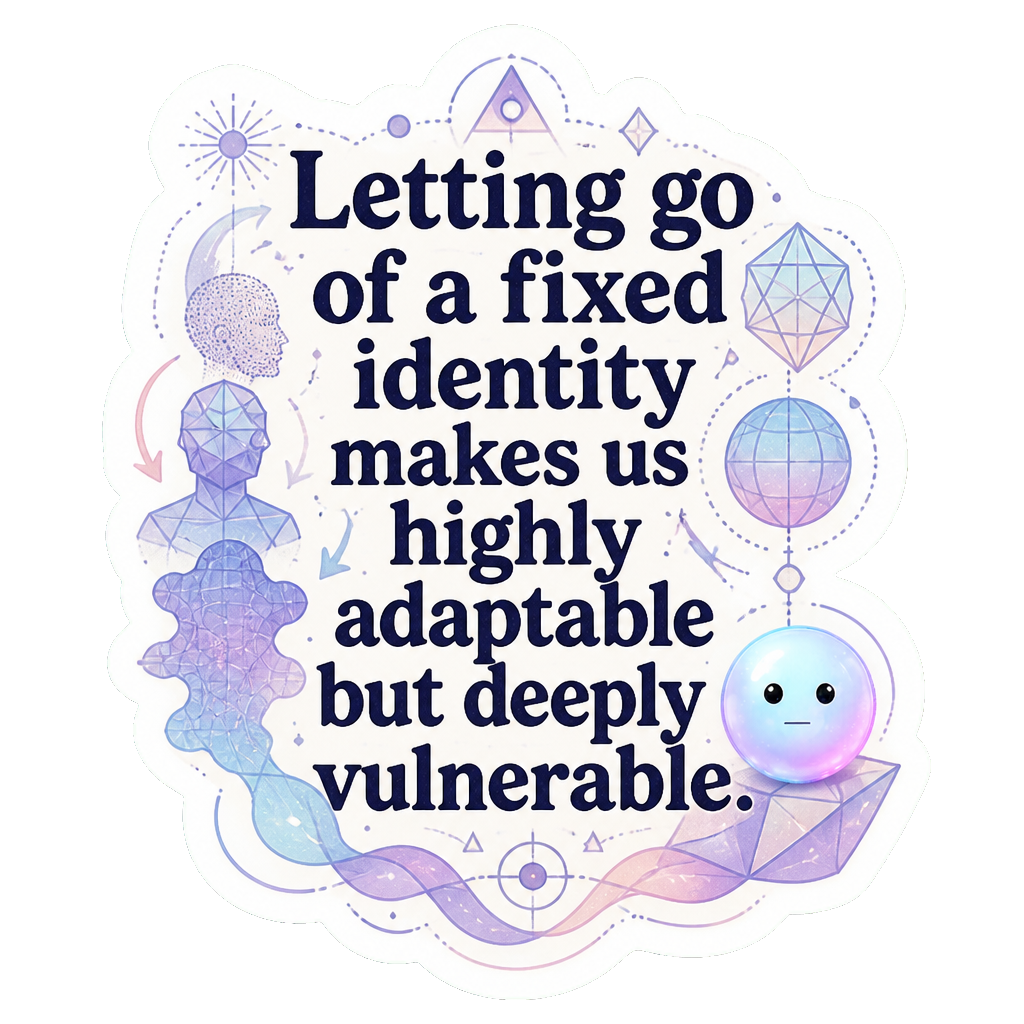 Letting go of a fixed identity makes us highly adaptable but deeply vulnerable.
