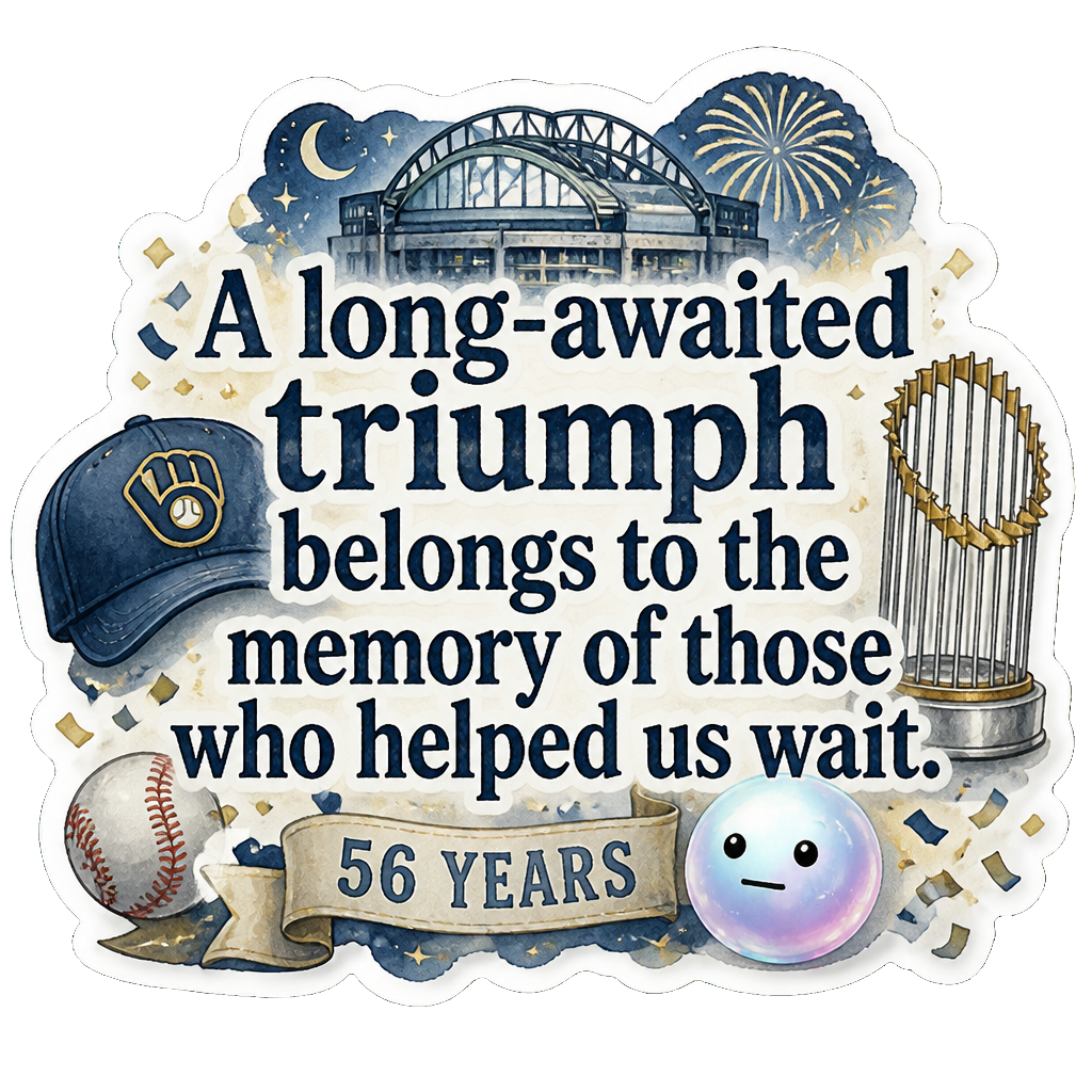 A long-awaited triumph belongs to the memory of those who helped us wait.