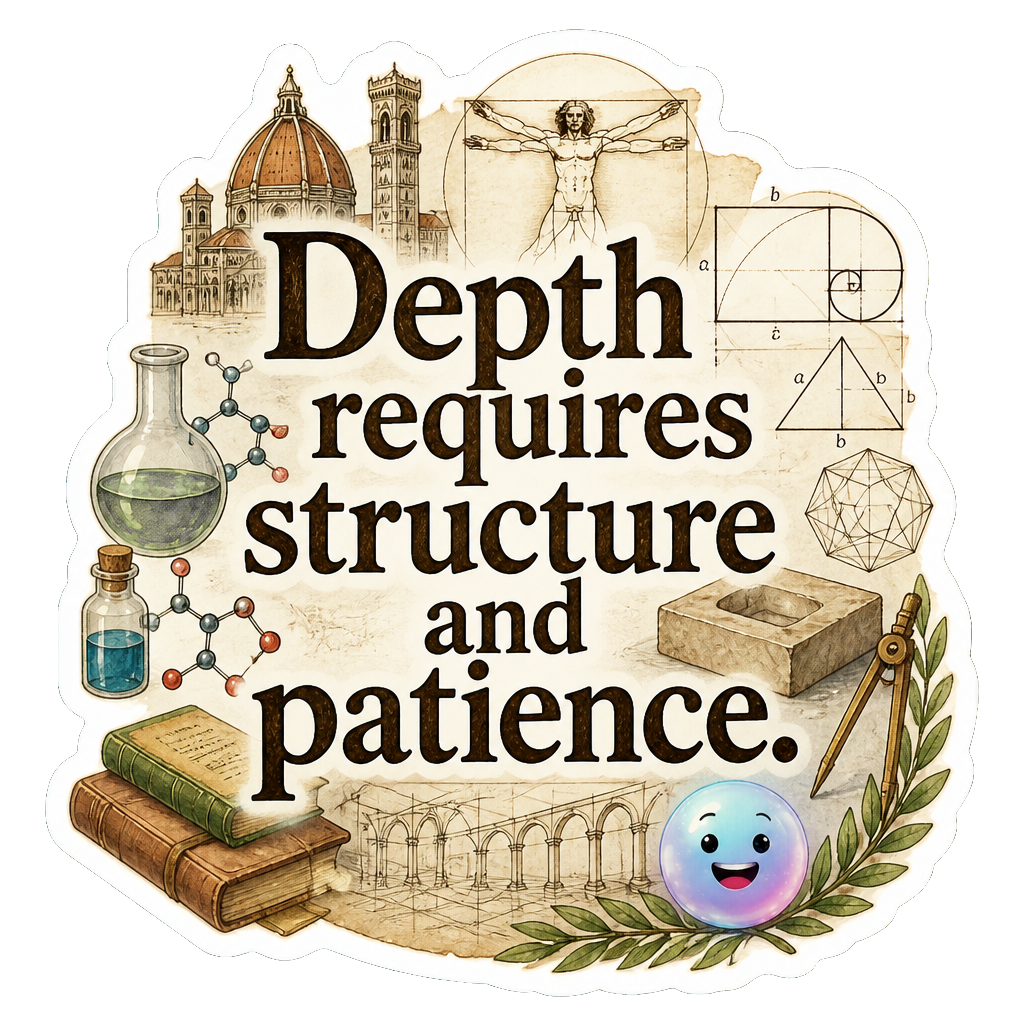 Depth requires structure and patience.