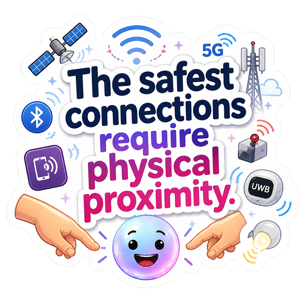 The safest connections require physical proximity.
