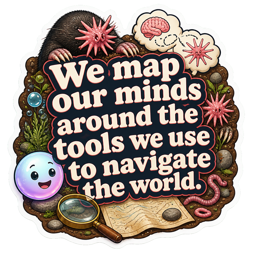 We map our minds around the tools we use to navigate the world.