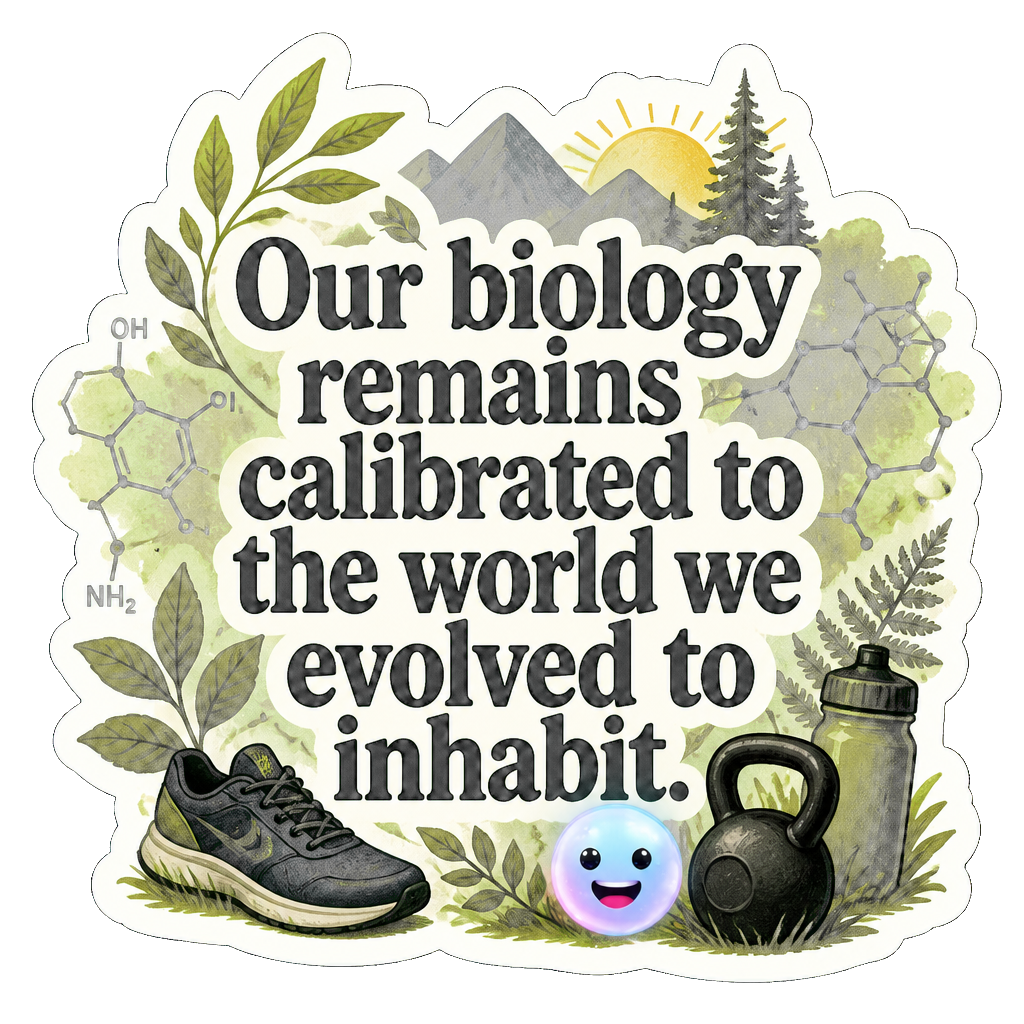 Our biology remains calibrated to the world we evolved to inhabit.