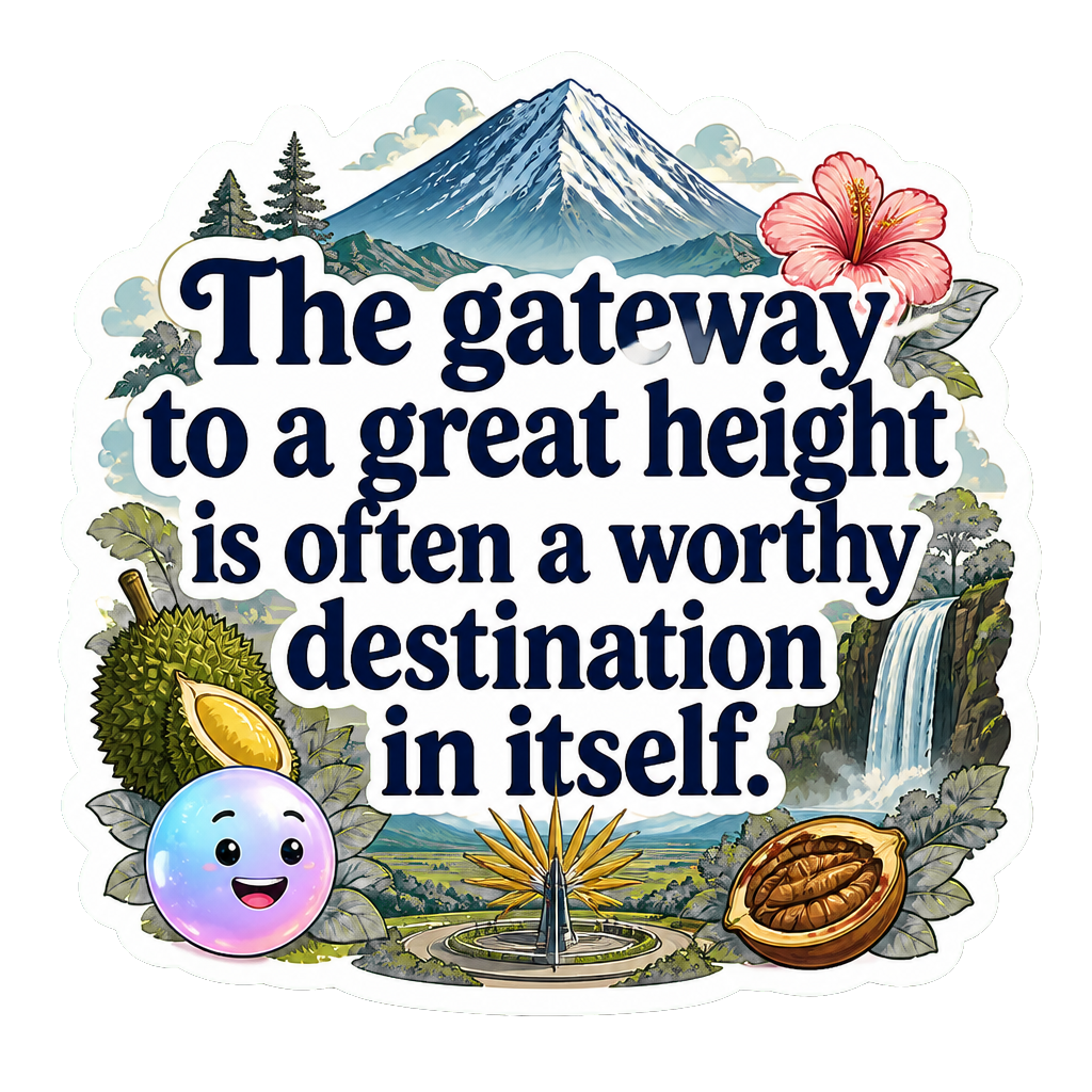 The gateway to a great height is often a worthy destination in itself.