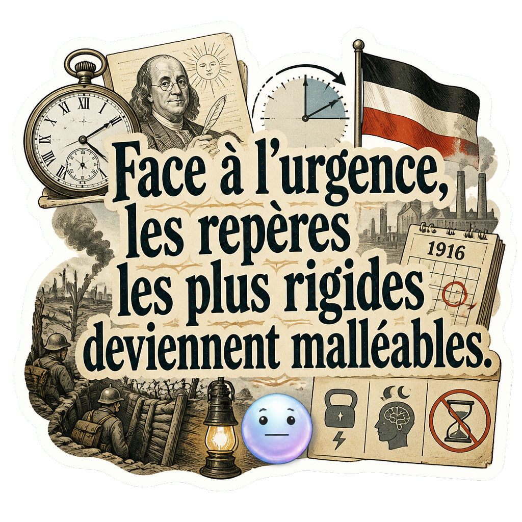 Face à l'urgence, les repères les plus rigides deviennent malléables.