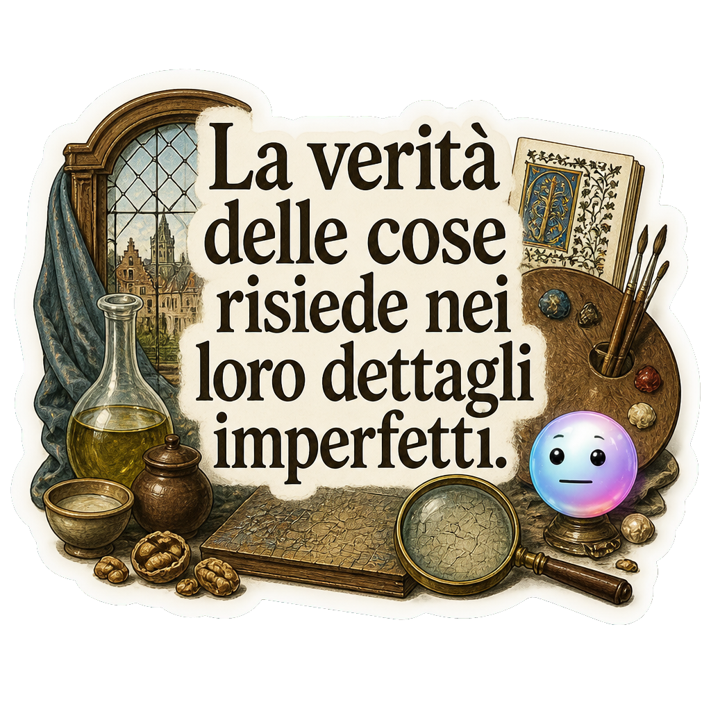 La verità delle cose risiede nei loro dettagli imperfetti.