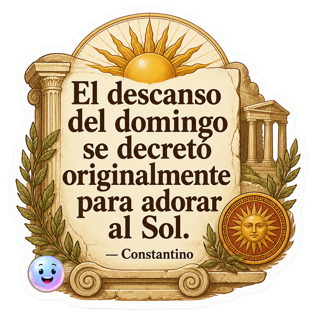 El descanso del domingo se decretó originalmente para adorar al Sol.
