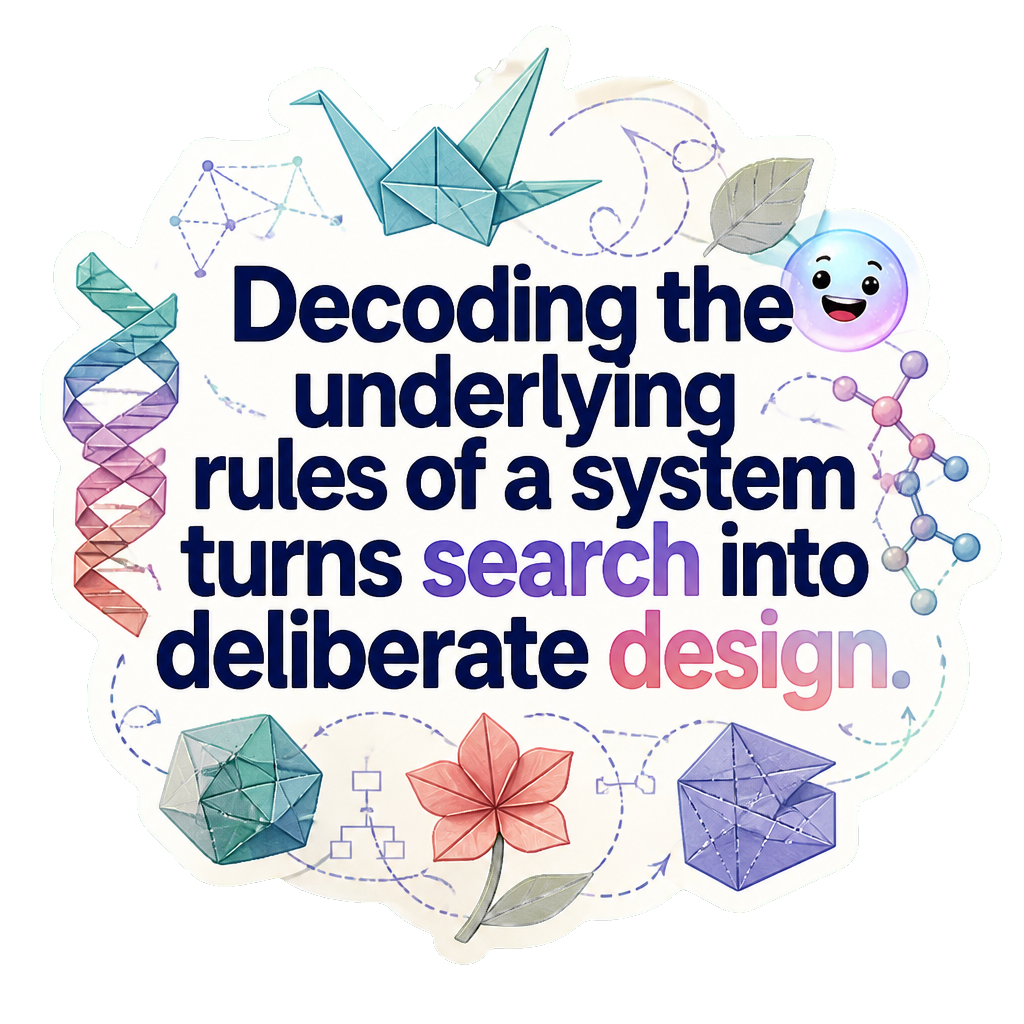 Decoding the underlying rules of a system turns search into deliberate design.