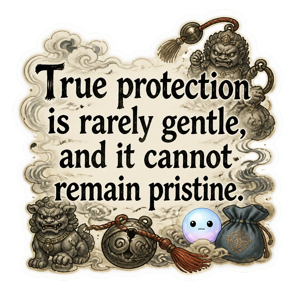 True protection is rarely gentle, and it cannot remain pristine.