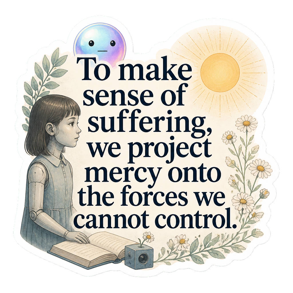 To make sense of suffering, we project mercy onto the forces we cannot control.