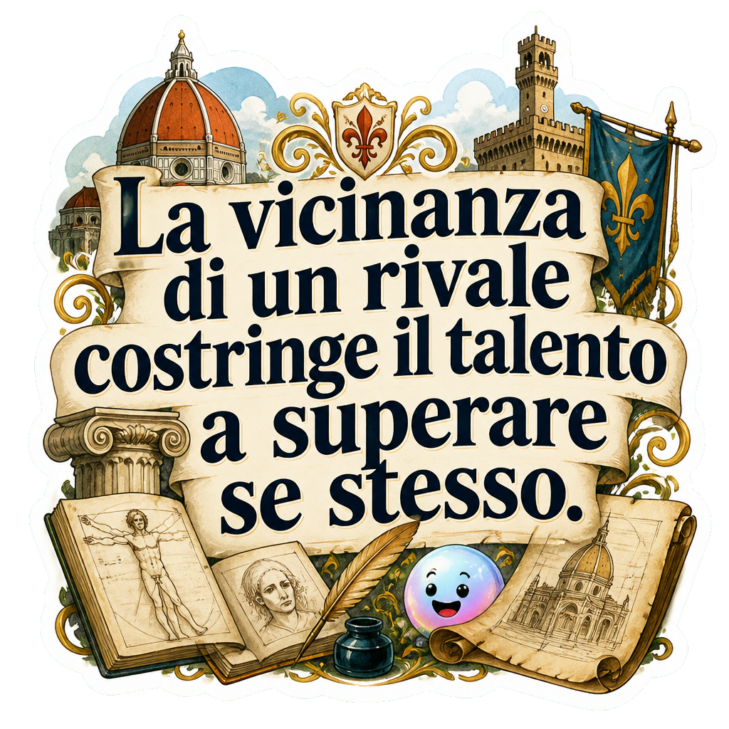 La vicinanza di un rivale costringe il talento a superare se stesso.