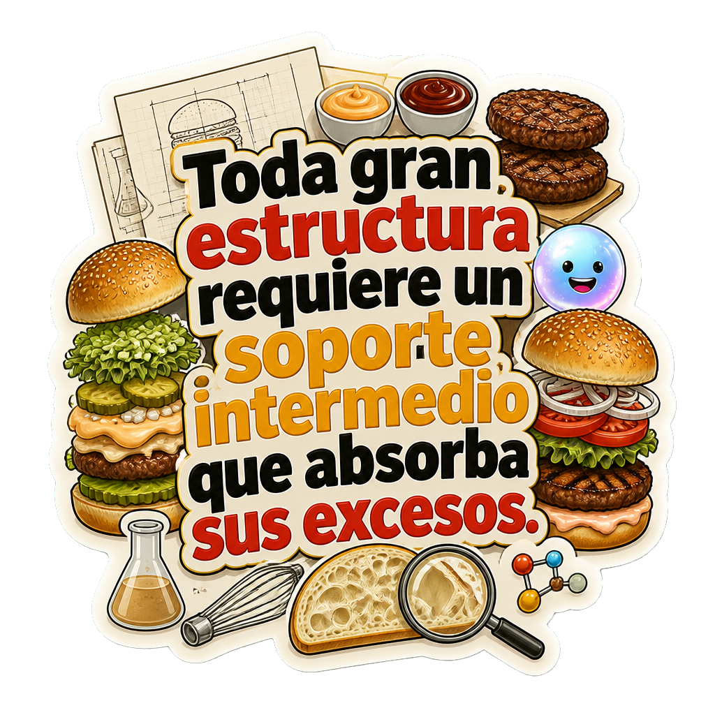 Toda gran estructura requiere un soporte intermedio que absorba sus excesos.