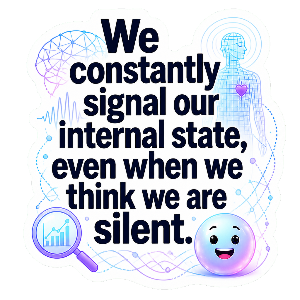 We constantly signal our internal state, even when we think we are silent.