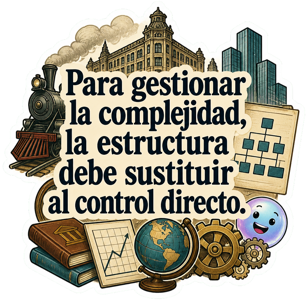 Para gestionar la complejidad, la estructura debe sustituir al control directo.