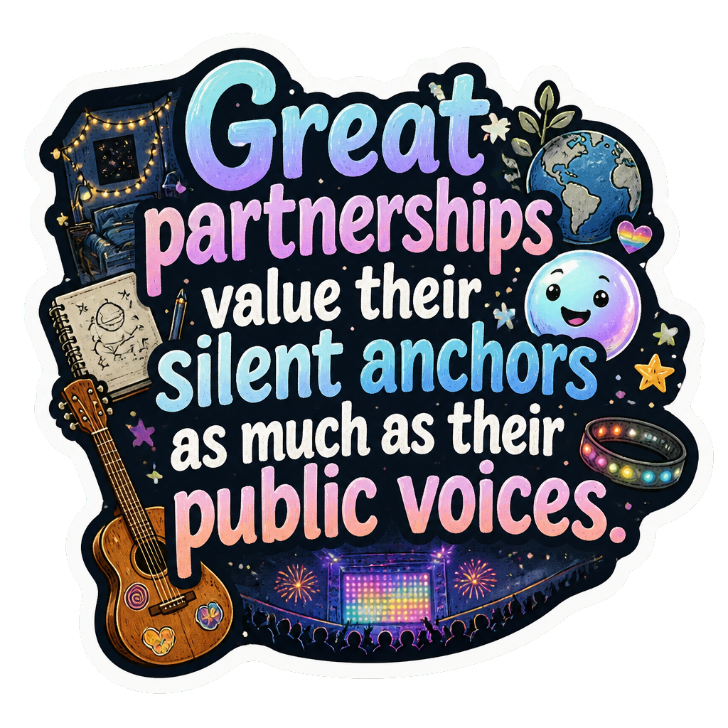 Great partnerships value their silent anchors as much as their public voices.