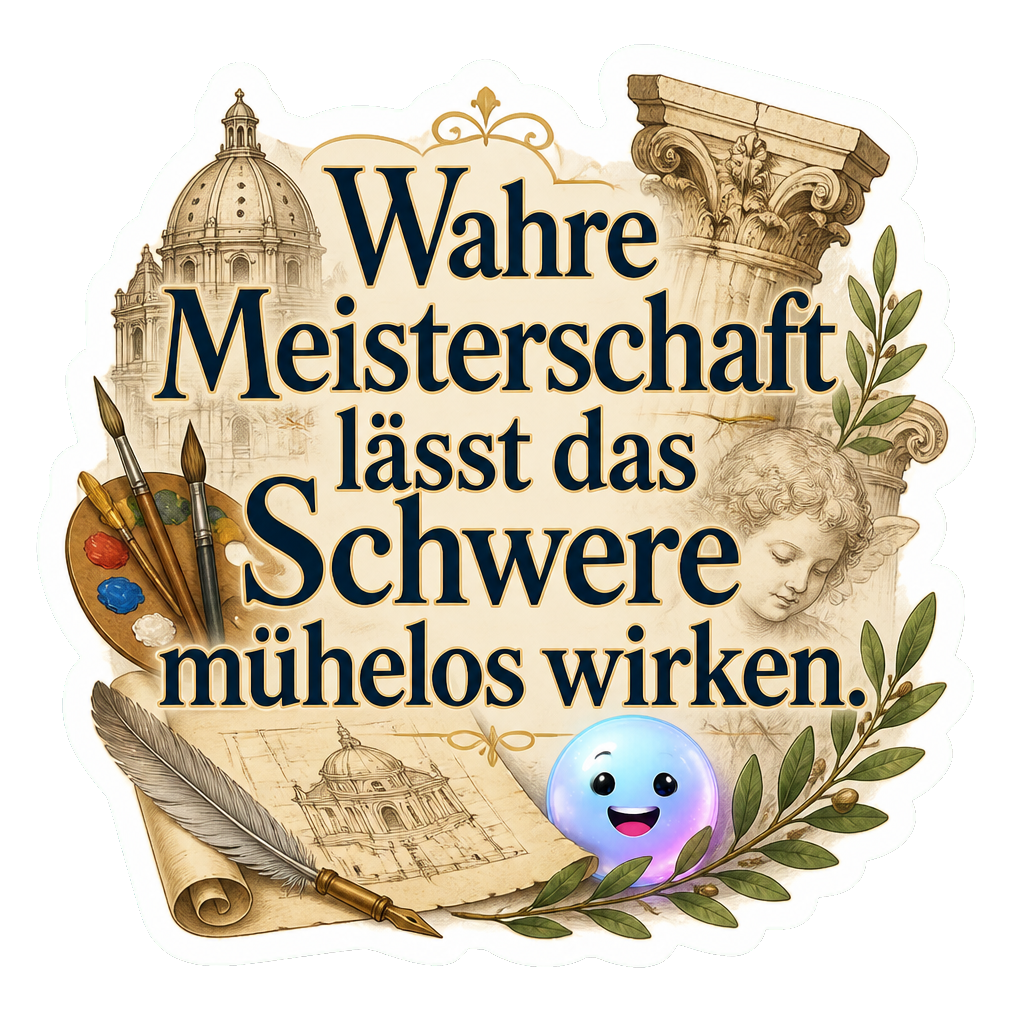 Wahre Meisterschaft lässt das Schwere mühelos wirken.