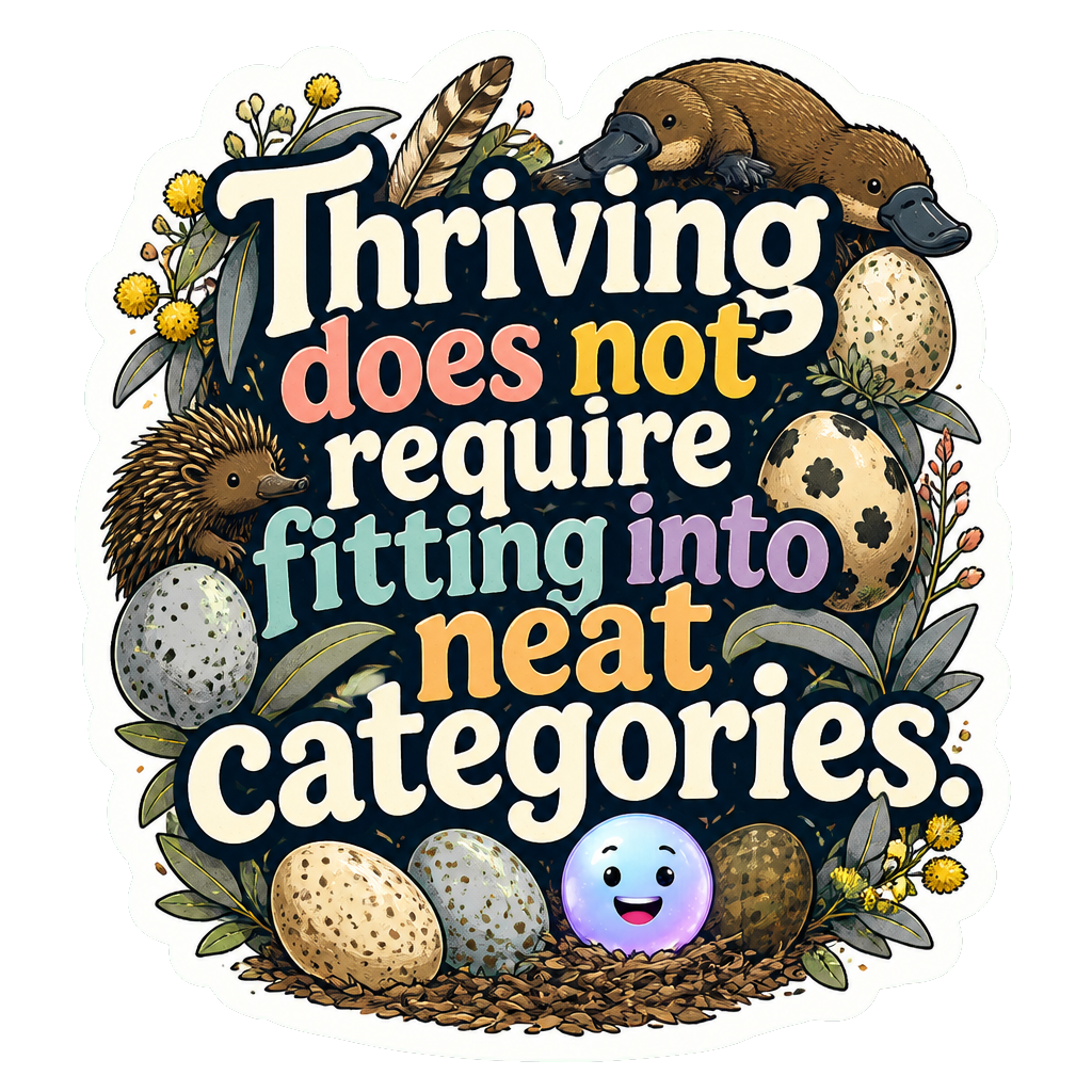 Thriving does not require fitting into neat categories.
