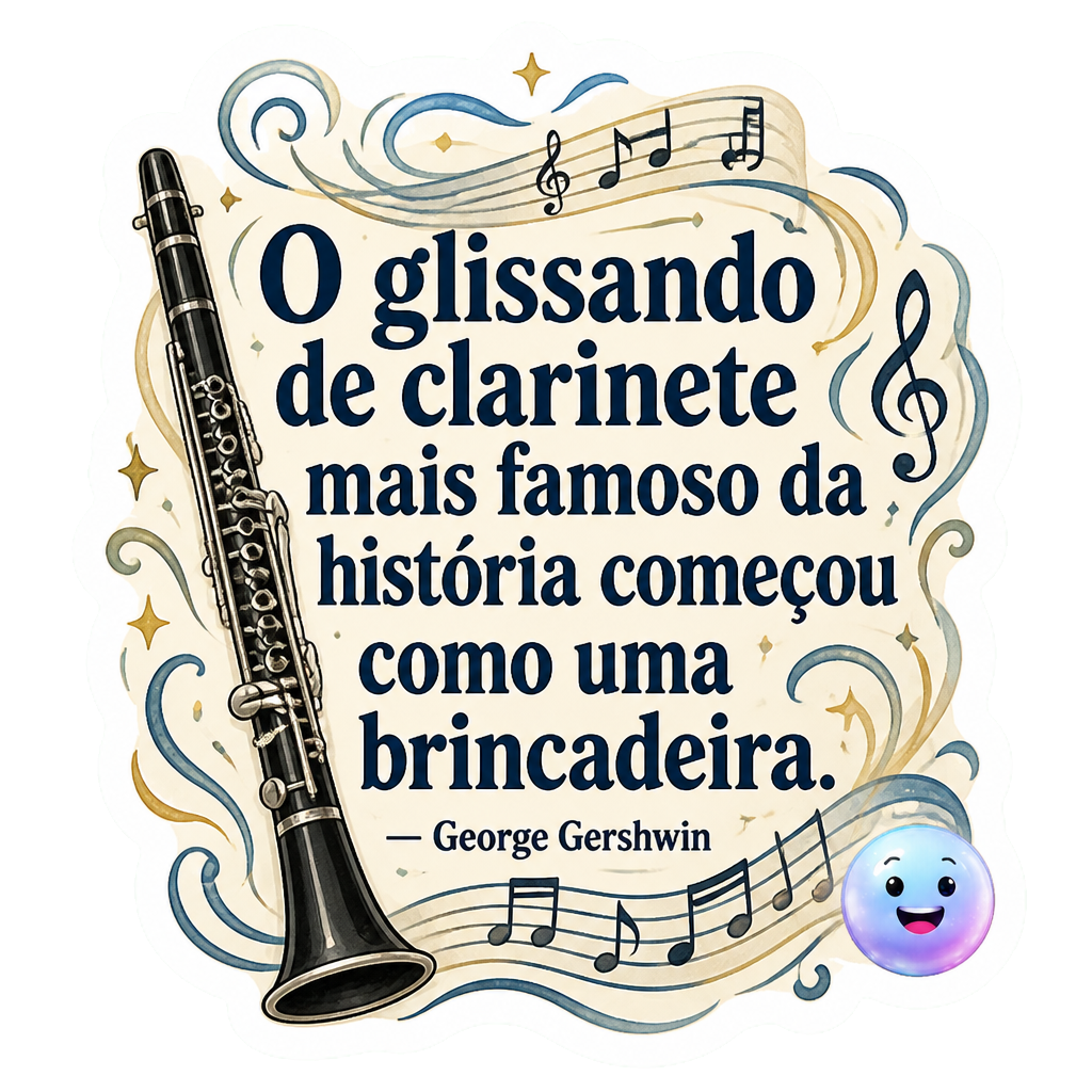 O glissando de clarinete mais famoso da história começou como uma brincadeira.