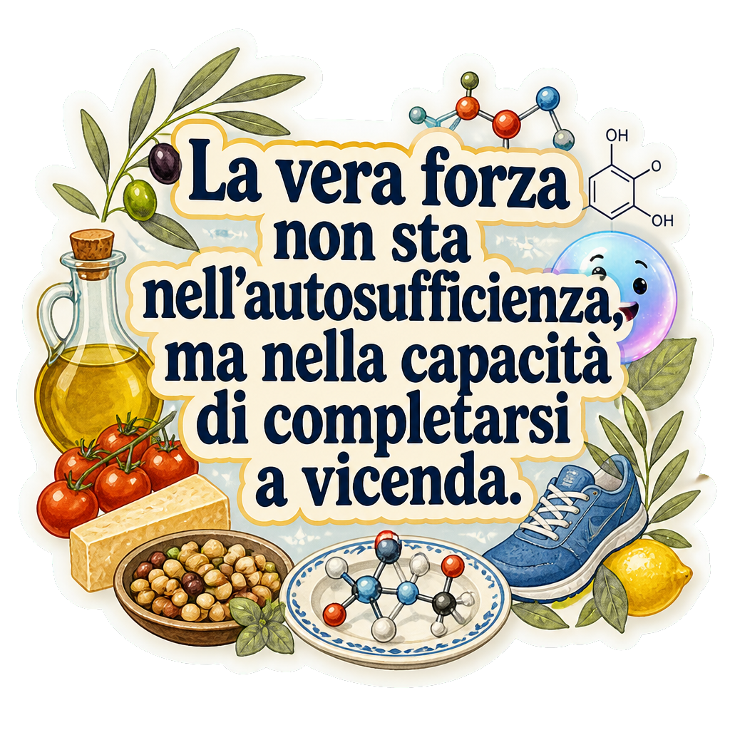 La vera forza non sta nell'autosufficienza, ma nella capacità di completarsi a vicenda.