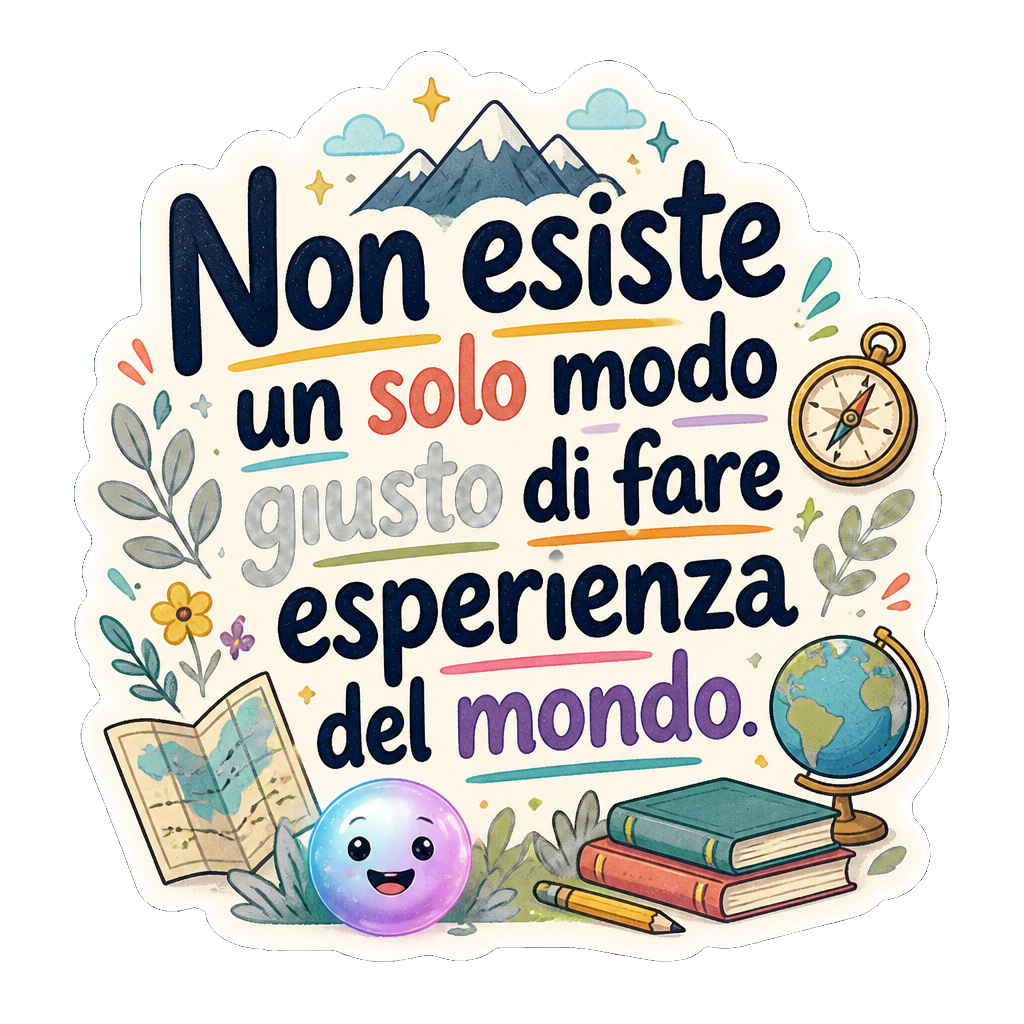 Non esiste un solo modo giusto di fare esperienza del mondo.