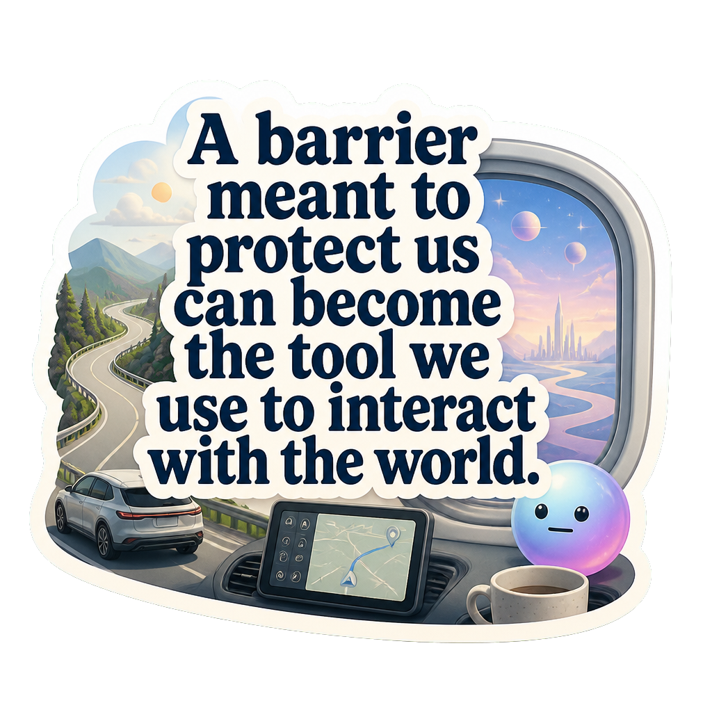 A barrier meant to protect us can become the tool we use to interact with the world.