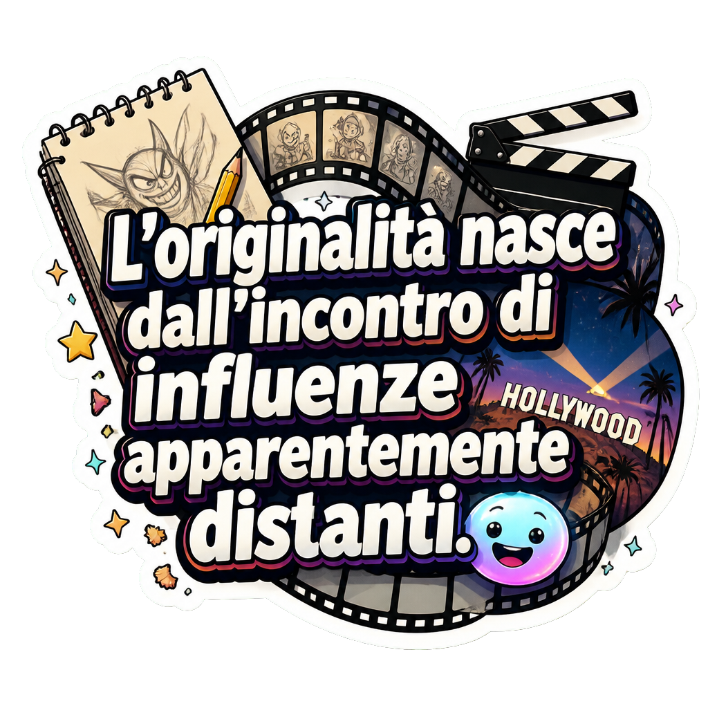 L'originalità nasce dall'incontro di influenze apparentemente distanti.