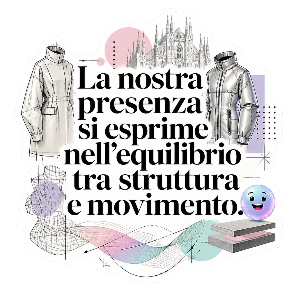 La nostra presenza si esprime nell'equilibrio tra struttura e movimento.