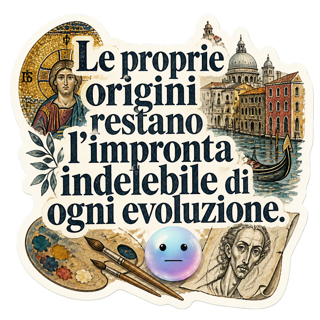 Le proprie origini restano l'impronta indelebile di ogni evoluzione.