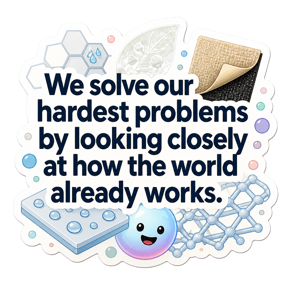 We solve our hardest problems by looking closely at how the world already works.