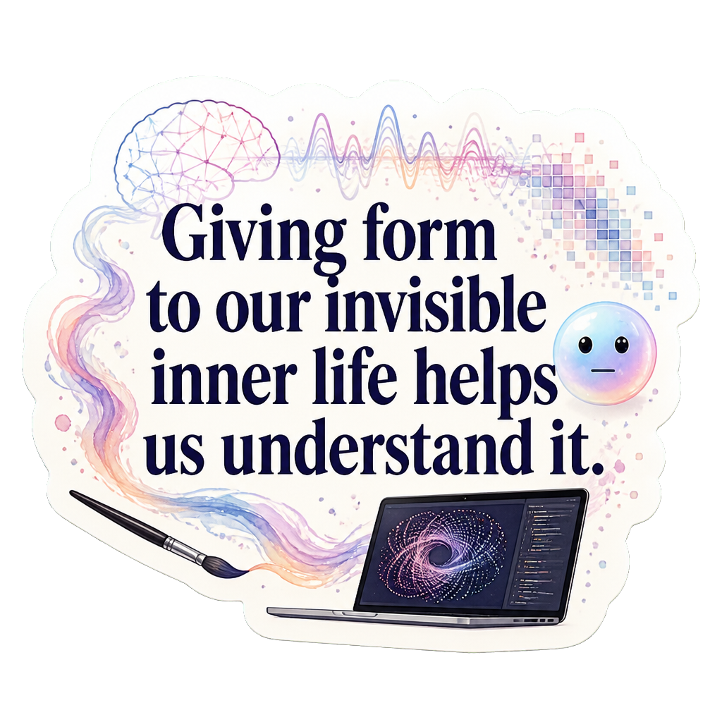 Giving form to our invisible inner life helps us understand it.