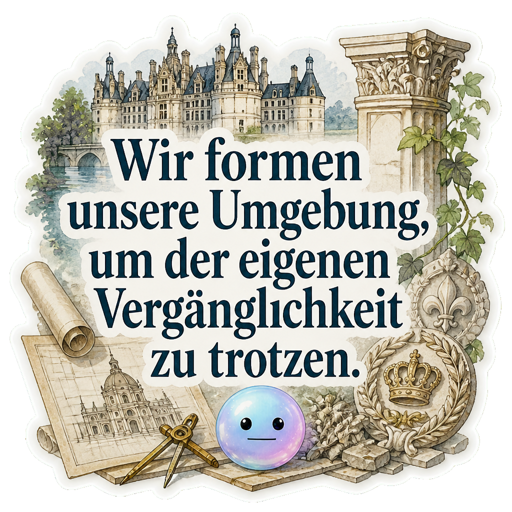 Wir formen unsere Umgebung, um der eigenen Vergänglichkeit zu trotzen.