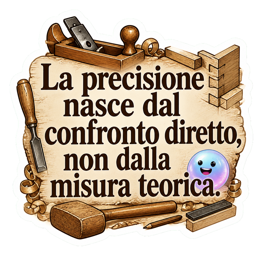 La precisione nasce dal confronto diretto, non dalla misura teorica.