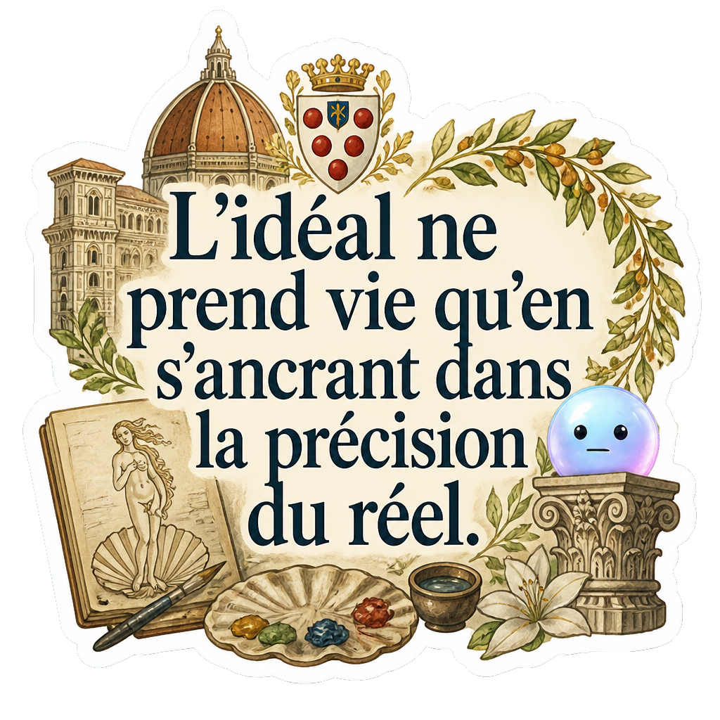 L'idéal ne prend vie qu'en s'ancrant dans la précision du réel.