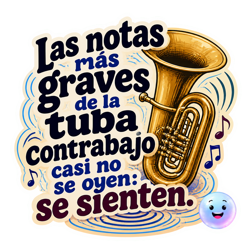 Las notas más graves de la tuba contrabajo casi no se oyen: se sienten.