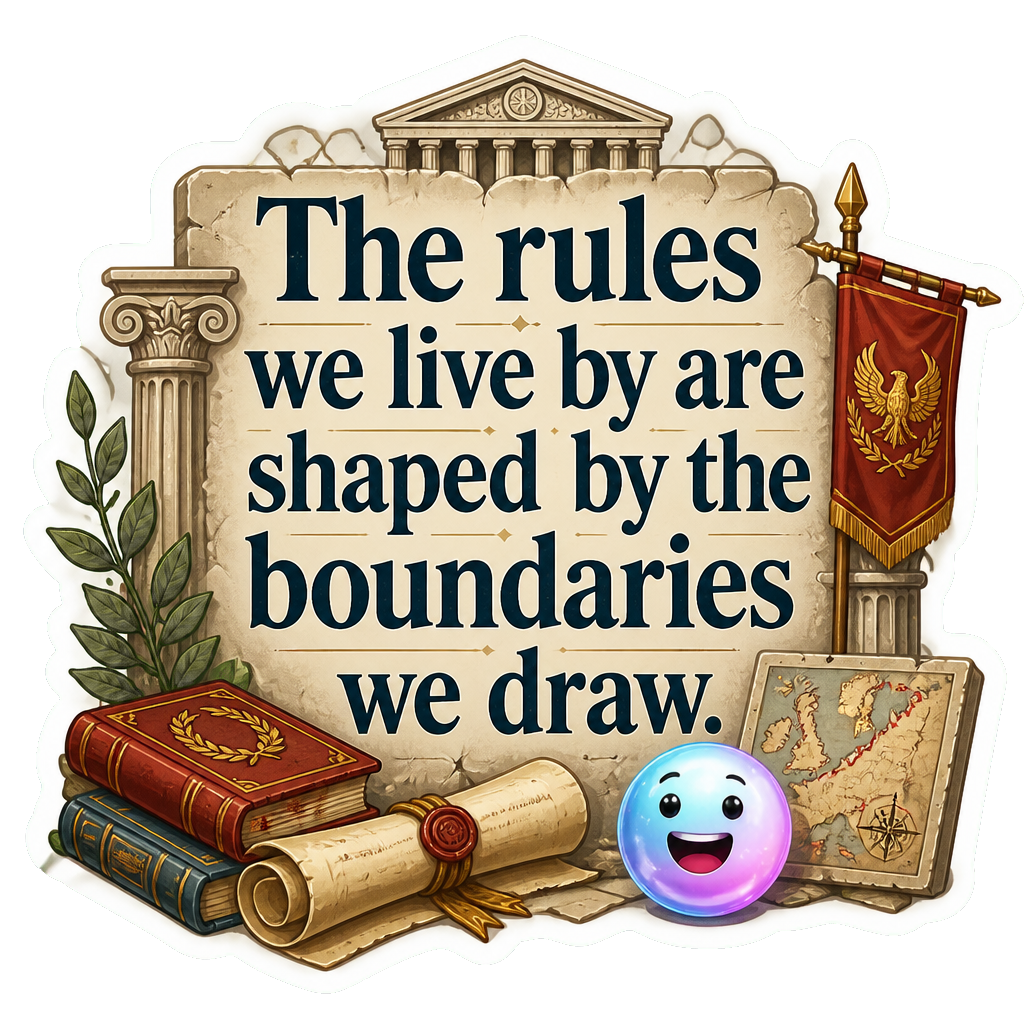 The rules we live by are shaped by the boundaries we draw.