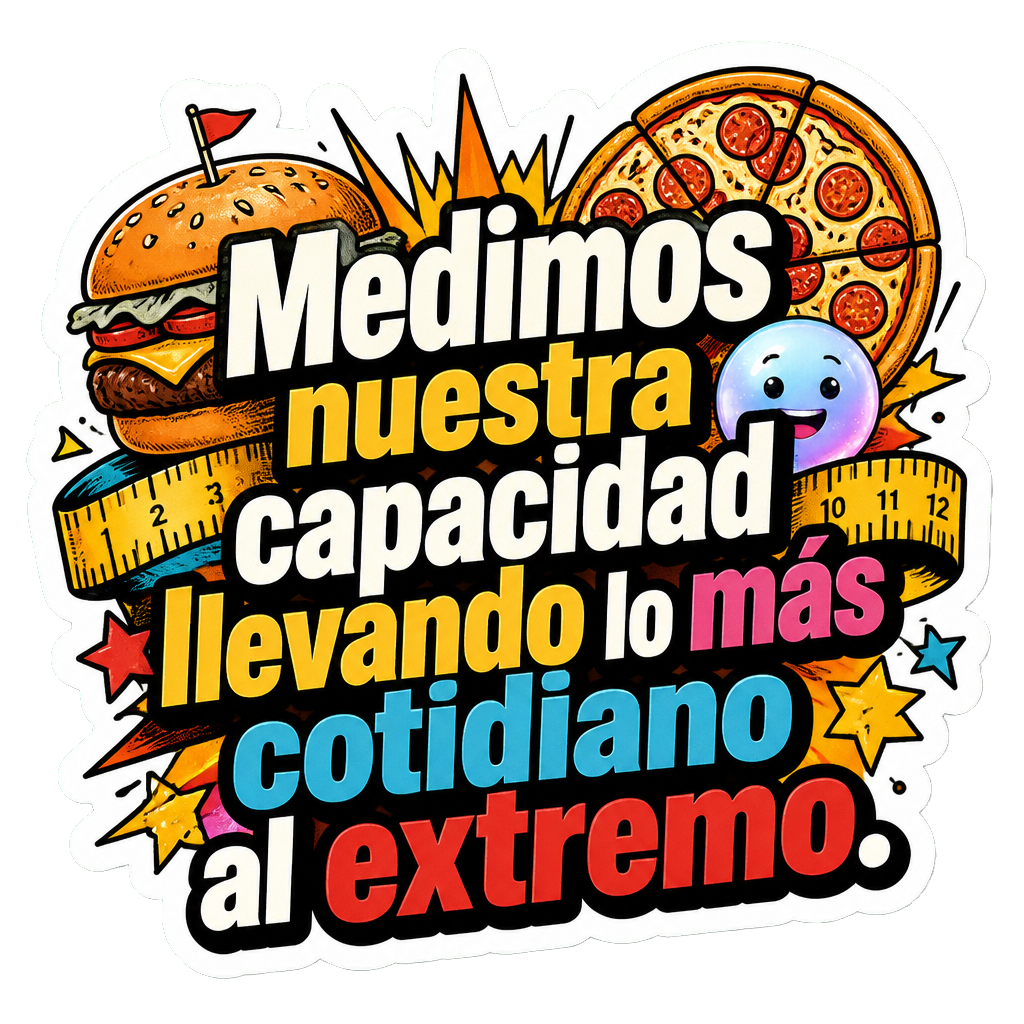 Medimos nuestra capacidad llevando lo más cotidiano al extremo.
