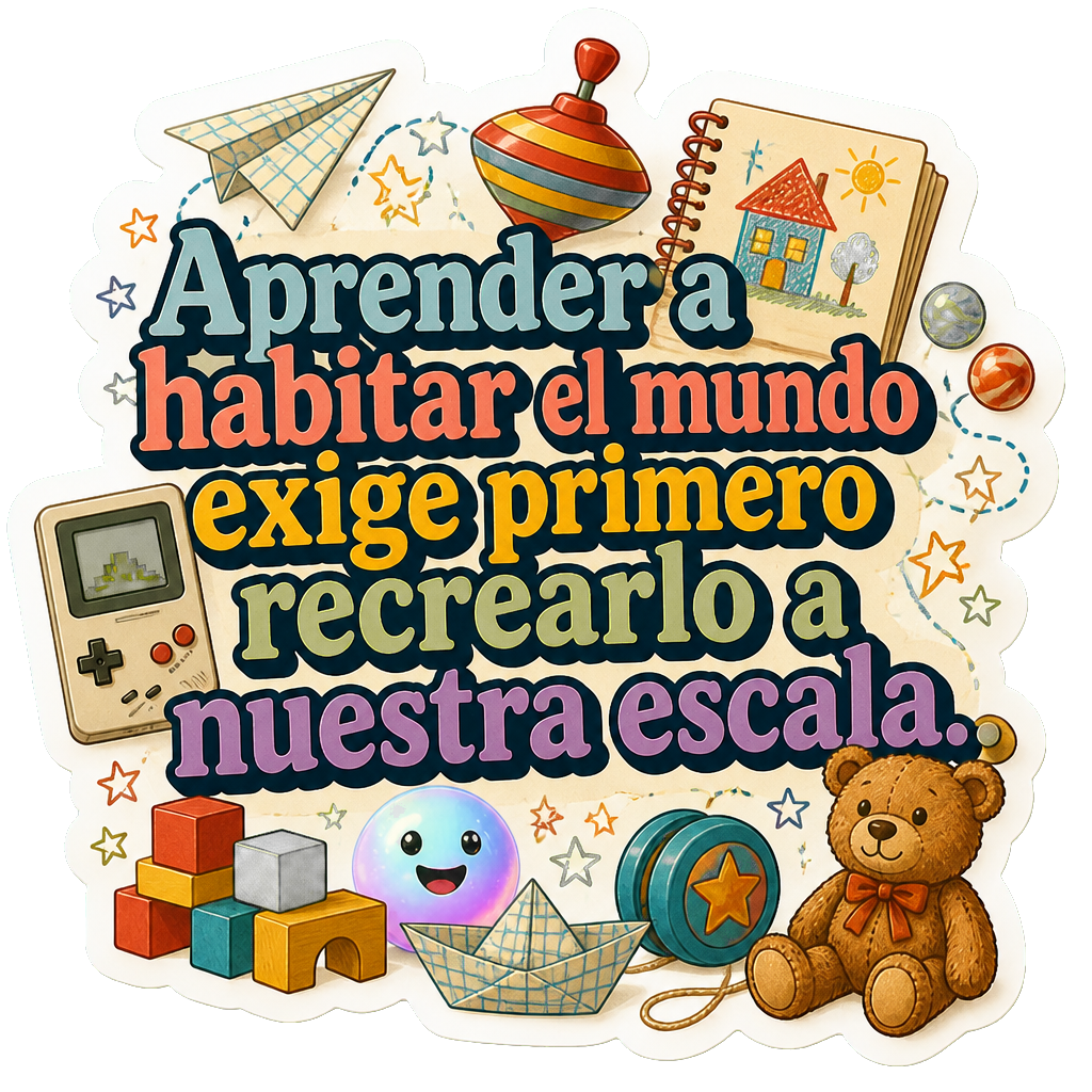 Aprender a habitar el mundo exige primero recrearlo a nuestra escala.